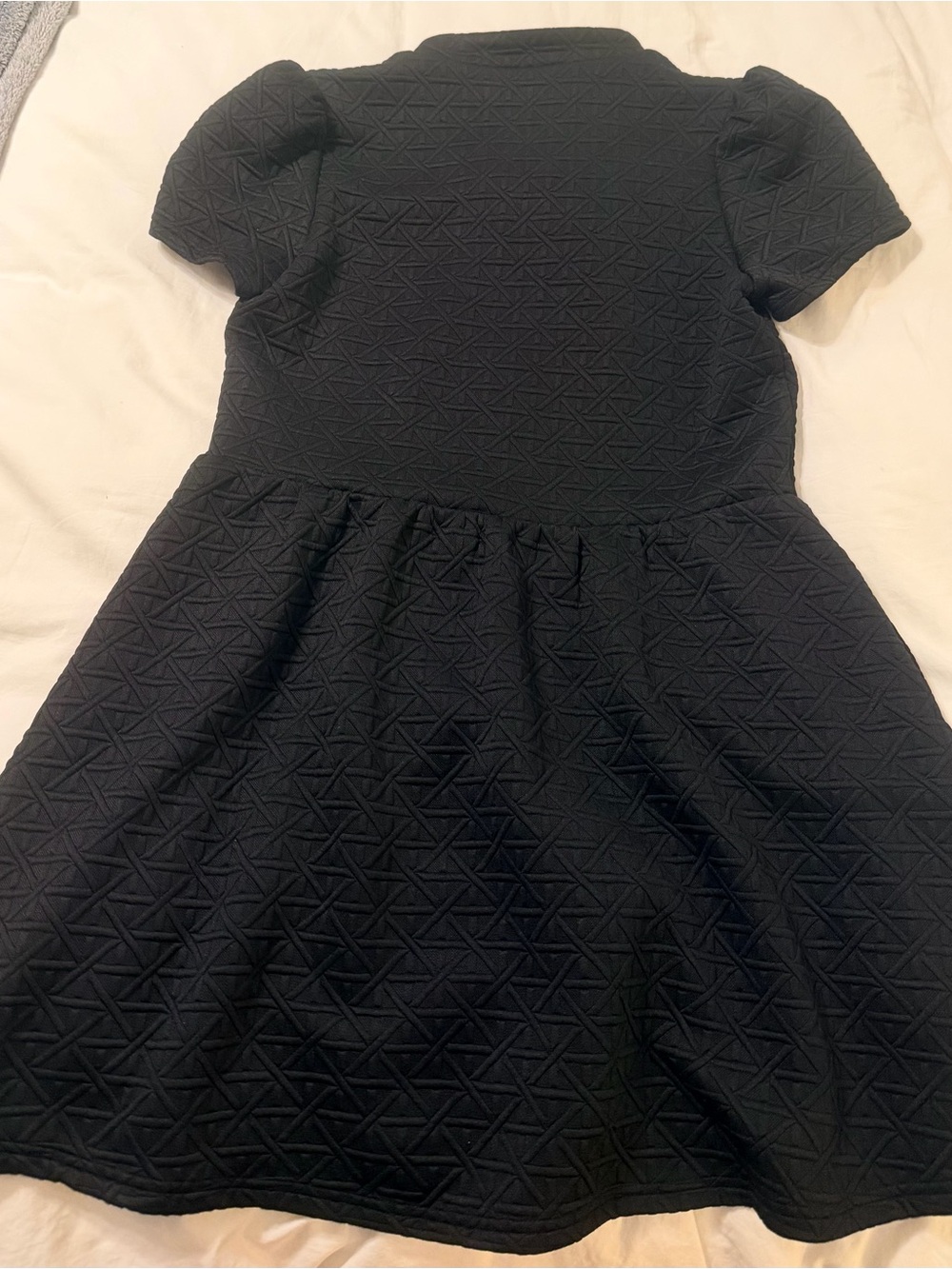 SSYS Textured Black Zip-Front Dress - Picture 8 of 8